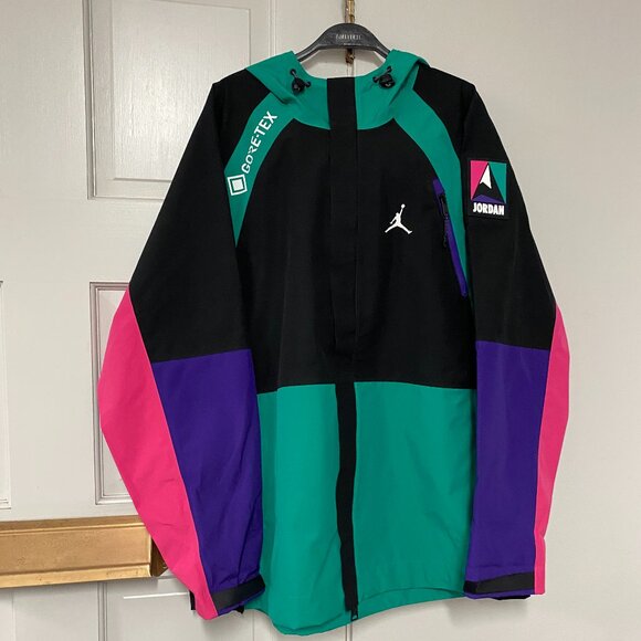 Air Jordan Utility Gore Tex Jacket Mens Size L Multicolor Colorblock - Picture 3 of 9
